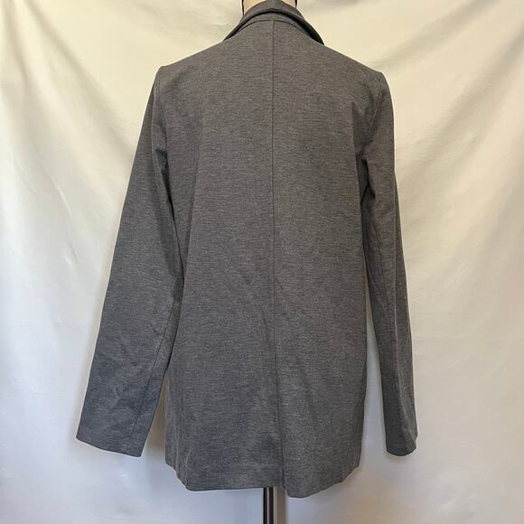 Leith Open Front Cardigan Womens Jacket Size S Gray Scandi Minimal Clean Girl - Picture 6 of 10